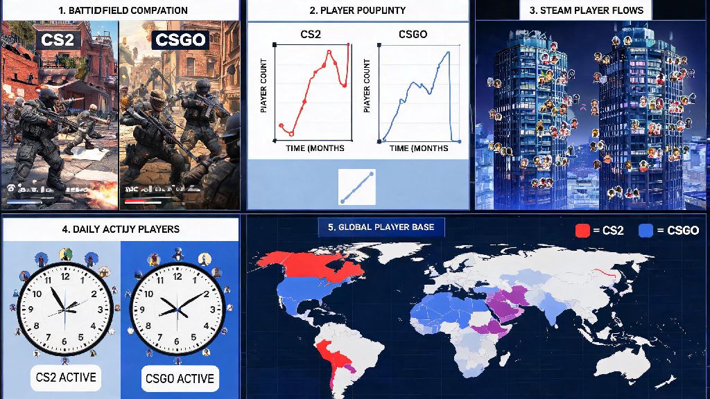 What Is Played More: Counter Strike 2 or CSGO? Full Player Count Guide